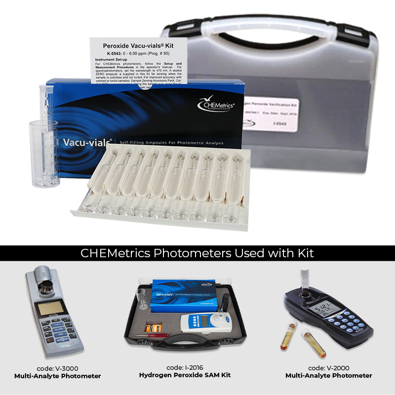 Hydrogen Peroxide Verification Kit I 5543 CHEMetrics