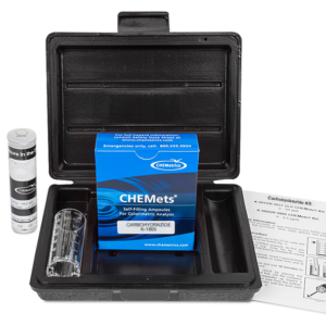 K-1805 Carbohydrazide CHEMets® Visual Test Kit Packaging and Contents