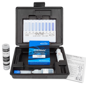 K-3810 Cyanide CHEMets® Visual Test Kit Contents and Packaging