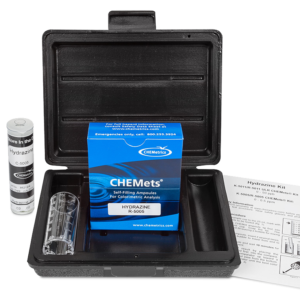 K-5005 Hydrazine CHEMets® Visual Test Kit Contents and Packaging