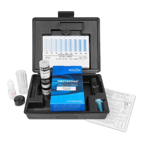 K-8510D Phosphate, ortho VACUettes® Visual Test Kit Contents and Packaging