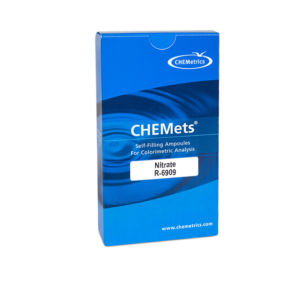 R-6909 Nitrate CHEMets® Visual Test Kit Contents and Packaging