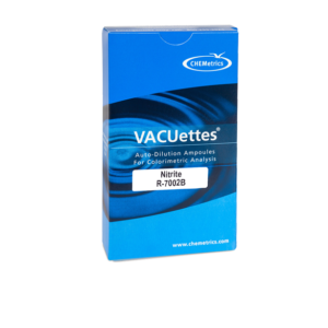 R-7002B Nitrite VACUettes® Visual Test Kit Contents and Packaging