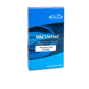 R-7904C Peracetic Acid VACUettes® Visual Test Kit Contents and Packaging