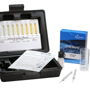 K-1510 Ammonia CHEMets® Test Kit Packaging and Contents