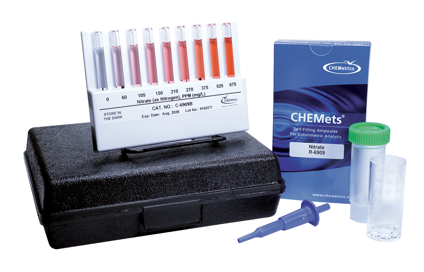 Портативные тест-наборы «Chemetrics. Тест набор Chemetrics. Chemetries (индикатор - индиго-кармин). Chemetrics k-8510.