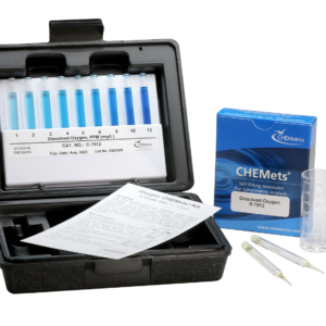 CHEMetrics K-7512 Dissolved Oxygen Test kit and contents