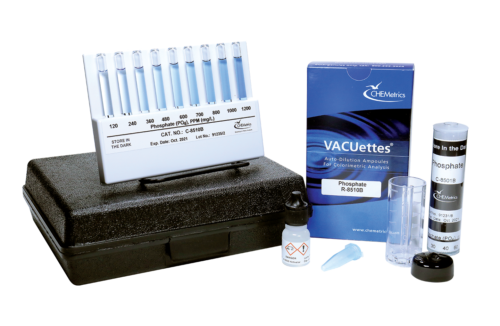K-8510B Phosphate, ortho VACUettes® Visual Test Kit Contents and Packaging