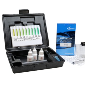 K-1420B Ammonia VACUettes® Visual High Range Test Kit Packaging and Contents