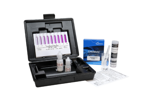 K-4605 Formaldehyde CHEMets® Visual Test Kit Contents and Packaging