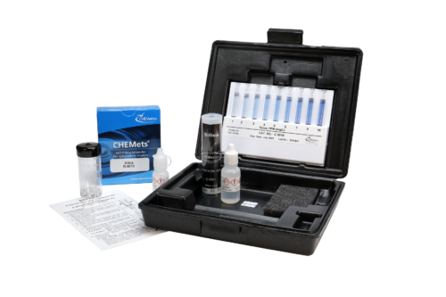 K-9010 Silica CHEMets® Visual Test Kit Contents and Packaging