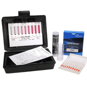 K-8012 Phenols CHEMets® Visual Test Kit Contents and Packaging