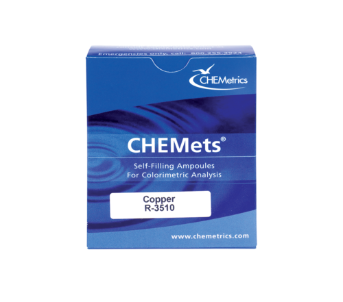 R-3510 Copper (soluble) CHEMets® ampoule refill packaging