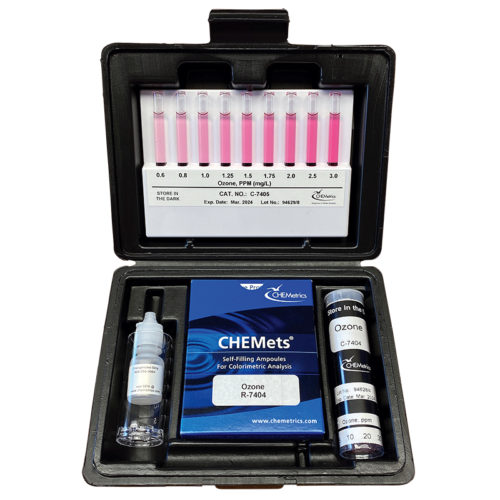 CHEMetrics K-7404 Ozone Test Kit Contents and Packaging